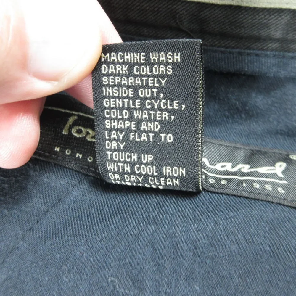 Tori Richard Shorts Mens 40 Black Weathered Pleated Chino 39x10* '